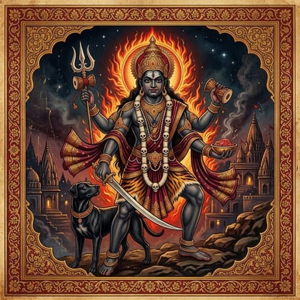 भैरव चालीसा — परम्परागत पुस्तक आवरण
