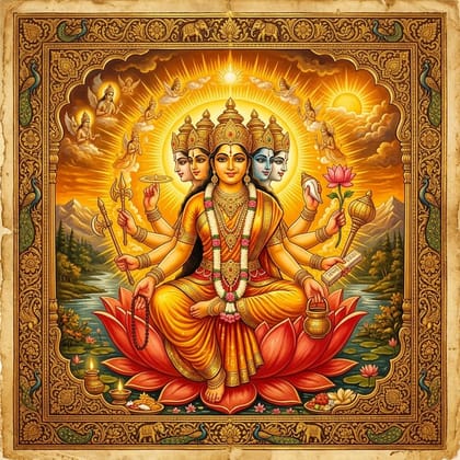 गायत्री चालीसा — परम्परागत पुस्तक आवरण