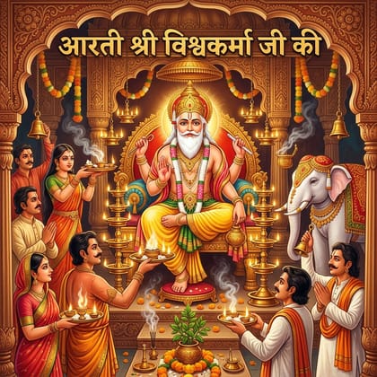 आरती श्री विश्वकर्मा जी की — सनातन परम्परा पुस्तक आवरण