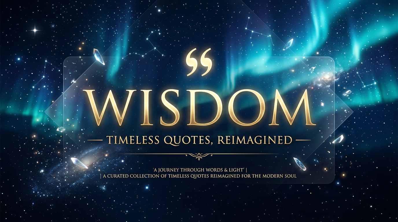 Wisdom — Timeless Quotes